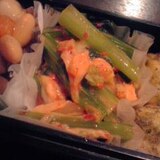 【お弁当】小松菜のマヨネーズ＆キムチ和え